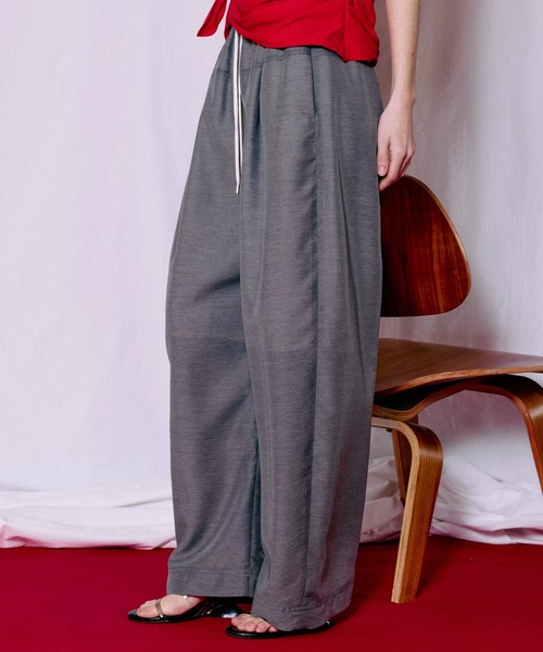 MAISON SPECIAL（メゾンスペシャル） パンツ Sheer Suiting Easy Pants