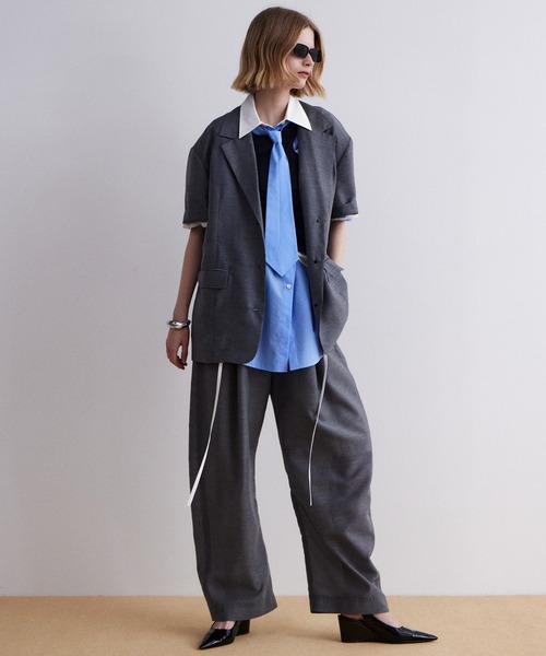 MAISON SPECIAL（メゾンスペシャル） パンツ Sheer Suiting Easy Pants