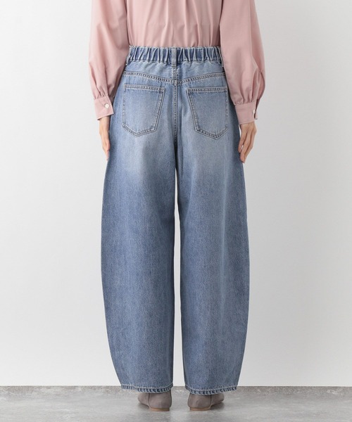「GLOBAL WORK」 デニムパンツ MEDIUM ネイビー レディース_画像4