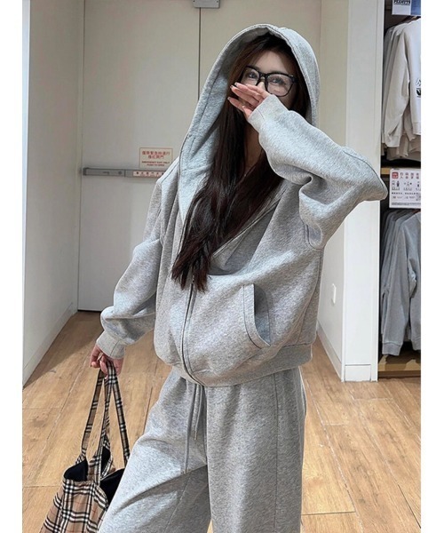 FAVORITO セットアップ パーカーワイドパンツセットアップ レディース