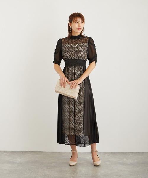 「Dorry Doll」 半袖ワンピース M ブラウン レディース_画像6
