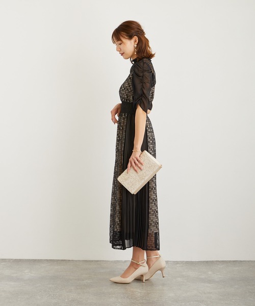 「Dorry Doll」 半袖ワンピース M ブラウン レディース_画像7