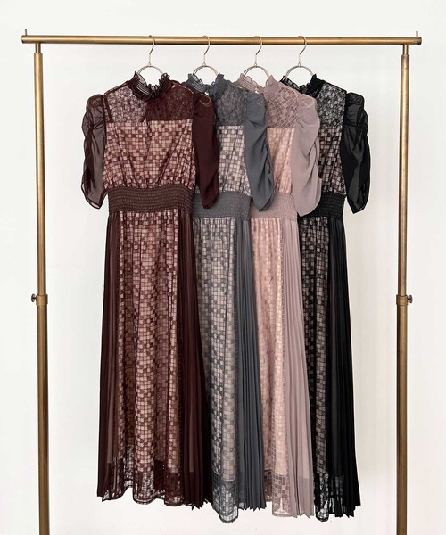 「Dorry Doll」 半袖ワンピース M ブラウン レディース_画像9