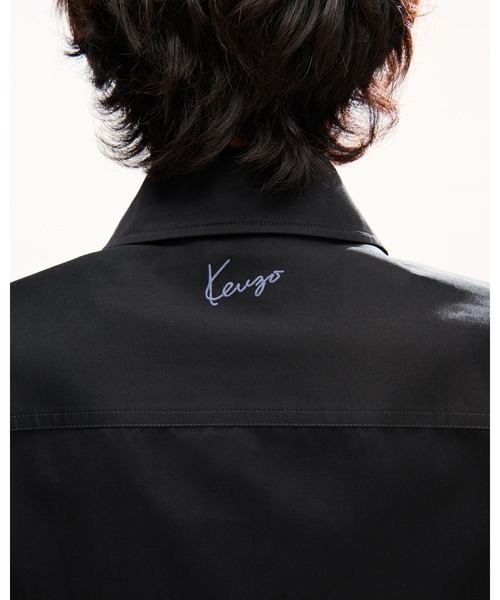 シャツ 'KENZO Signature' オーバーシャツ イン コットン メンズの画像