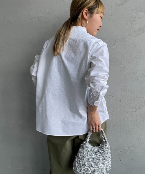 Danton（ダントン） 長袖ブラウス 36 ホワイト レディース : ZOZOTOWN