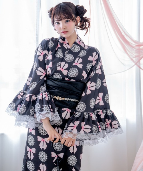 BODYLINE 浴衣 「簡単着付け/セパレート浴衣」上衣・スカート