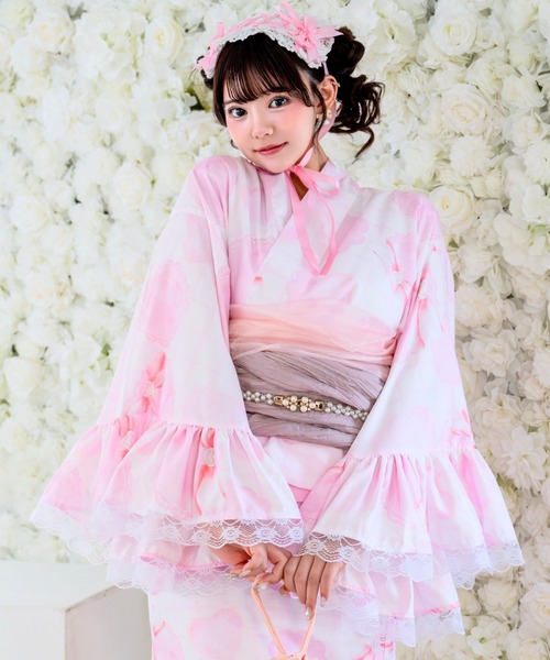 BODYLINE 浴衣 「簡単着付け/セパレート浴衣」上衣・スカート