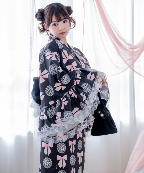 BODYLINE 浴衣 「簡単着付け/セパレート浴衣」上衣・スカート