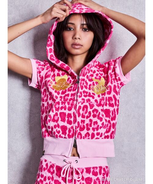 GALFY（ガルフィー） パーカー GYDA×GALFY leopard pileパーカー