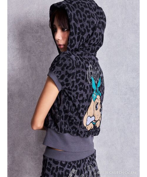 GALFY（ガルフィー） パーカー GYDA×GALFY leopard pileパーカー