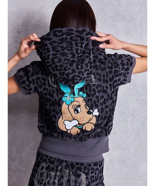 GALFY（ガルフィー） パーカー GYDA×GALFY leopard pileパーカー