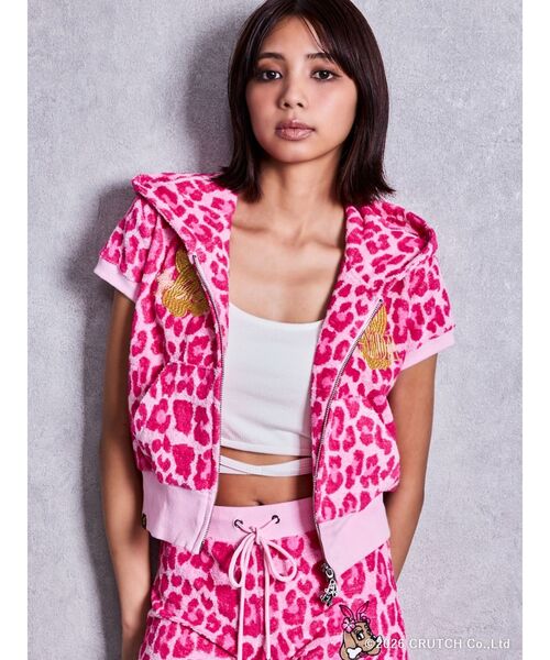 GALFY（ガルフィー） パーカー GYDA×GALFY leopard pileパーカー
