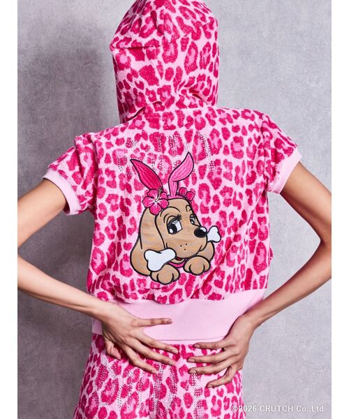 GALFY（ガルフィー） パーカー GYDA×GALFY leopard pileパーカー