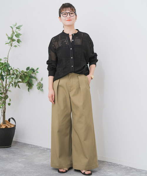 「Spick & Span」 長袖ブラウス - ブラック レディース_画像3