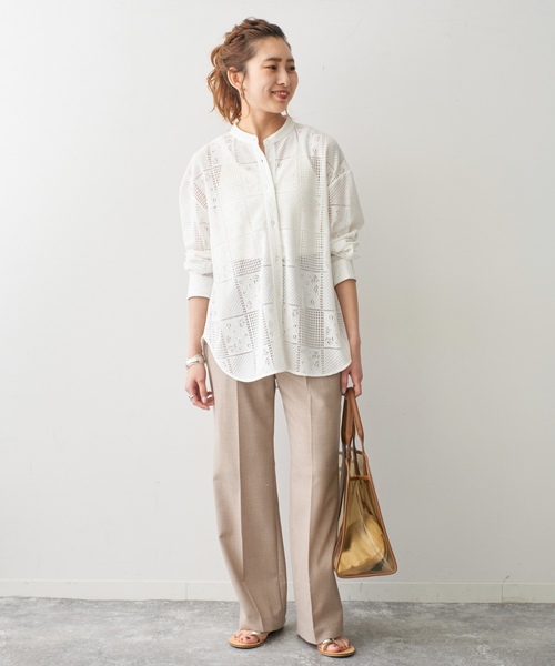「Spick & Span」 長袖ブラウス - ブラック レディース_画像7