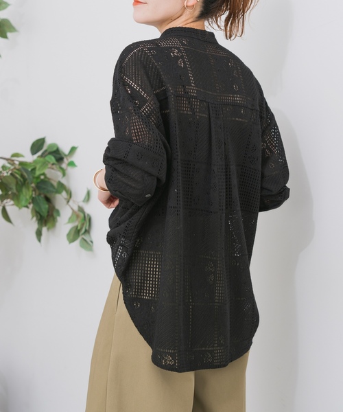「Spick & Span」 長袖ブラウス - ブラック レディース_画像9