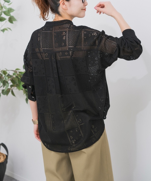 「Spick & Span」 長袖ブラウス - ブラック レディース_画像10