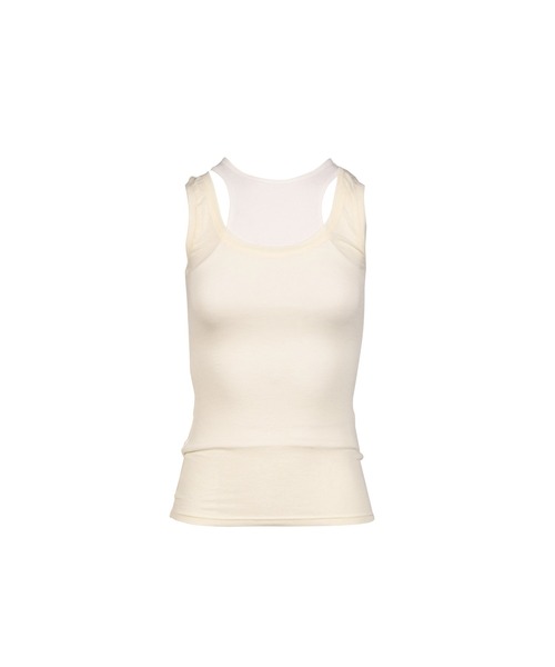 GLOWNY タンクトップ ノースリーブ SOFT LAYERED SCOOP TOP レディース 