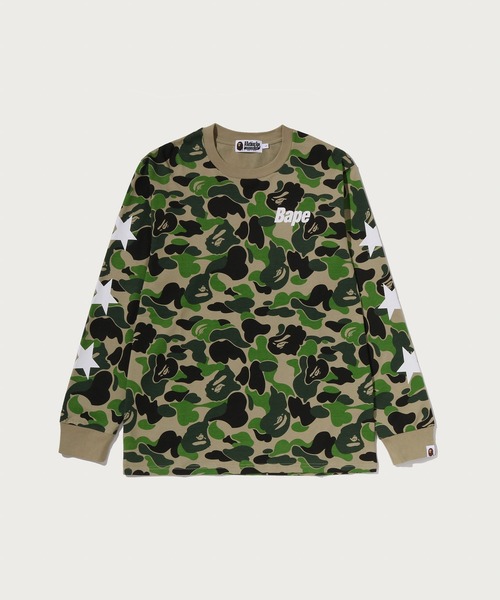 A BATHING APE（アベイシングエイプ） tシャツ ABC CAMO LS TEE メンズ