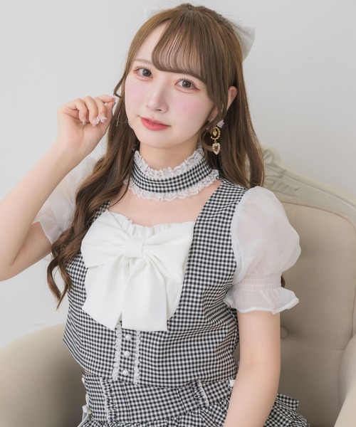 ROJITA（ロジータ） ブラウス シャツ 半袖 「セットアップ対応」リボン