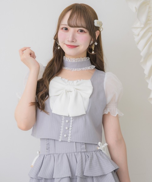 ROJITA（ロジータ） ブラウス シャツ 半袖 「セットアップ対応」リボン