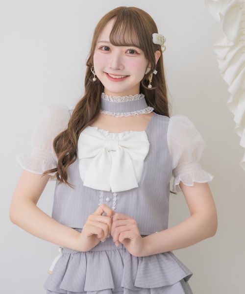 ROJITA（ロジータ） ブラウス シャツ 半袖 「セットアップ対応」リボン