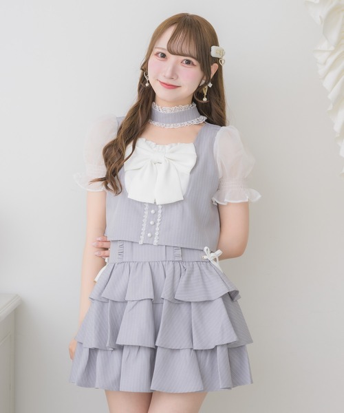 ROJITA（ロジータ） ブラウス シャツ 半袖 「セットアップ対応」リボン