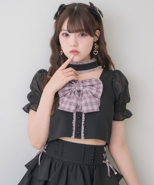 ROJITA（ロジータ） ブラウス シャツ 半袖 「セットアップ対応」リボン
