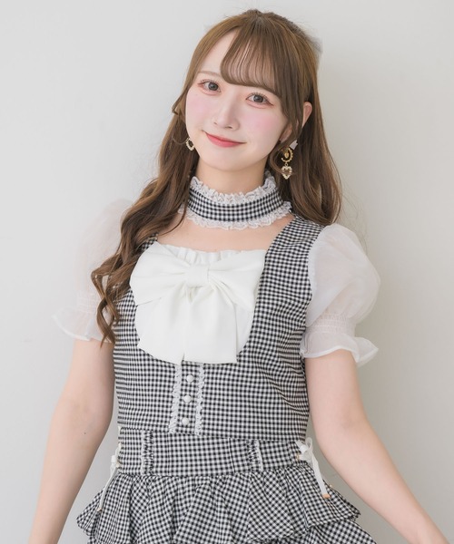 ROJITA（ロジータ） ブラウス シャツ 半袖 「セットアップ対応」リボン