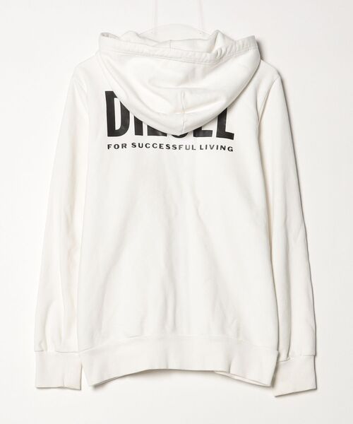 DIESEL（ディーゼル） ジップアップパーカー S ホワイト メンズ