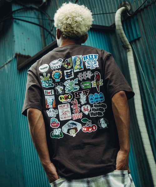 HUF（ハフ） tシャツ STICKER PACK TEE メンズ レディース : ZOZOTOWN