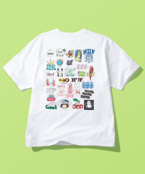 HUF（ハフ） tシャツ STICKER PACK TEE メンズ レディース : ZOZOTOWN
