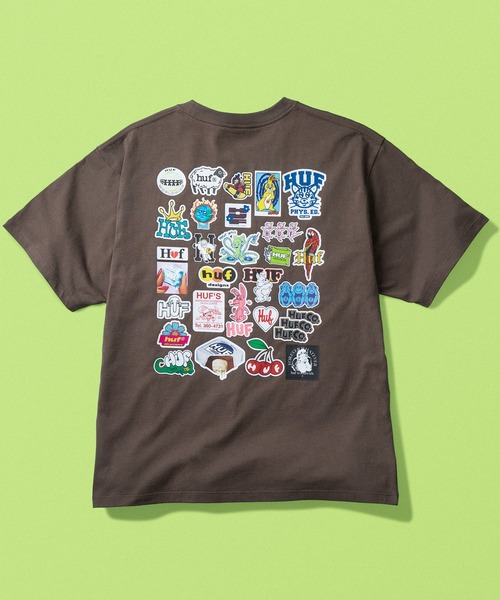 HUF（ハフ） tシャツ STICKER PACK TEE メンズ レディース : ZOZOTOWN