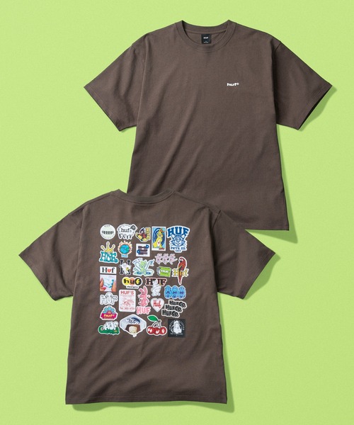 HUF（ハフ） tシャツ STICKER PACK TEE メンズ レディース : ZOZOTOWN