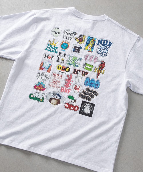HUF（ハフ） tシャツ STICKER PACK TEE メンズ レディース : ZOZOTOWN