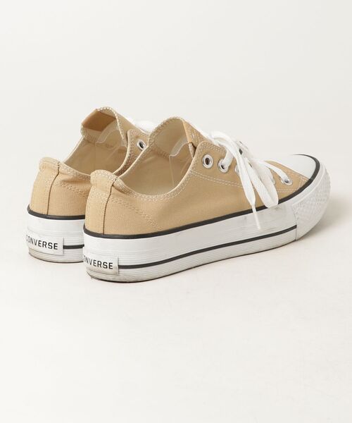 「CONVERSE」 ローカットスニーカー 24.5cm ベージュ レディース_画像2