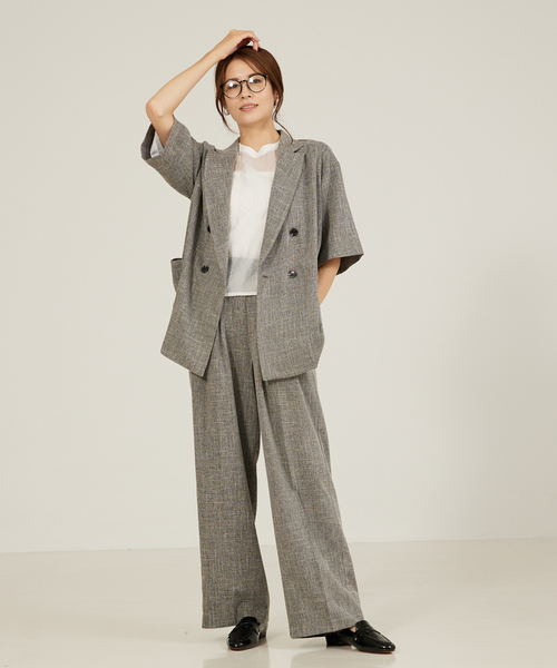 「abahouse mavie」 パンツ 38 グレイッシュベージュ レディース_画像8