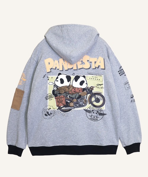 PANDIESTA（パンディエスタ） パーカー タンデムバイクミリタリーZIP