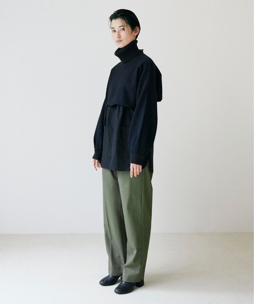 新品未使用品♡ loisir コットンチノモンローパンツ 黒 38 UNDECORATED チノパン アンデコレイテッド / HIGH COUNT COTTON