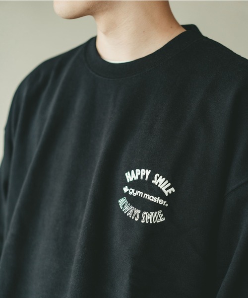 gym master トレーナー スウェット HAPPY SMILEスウェットビッグTee