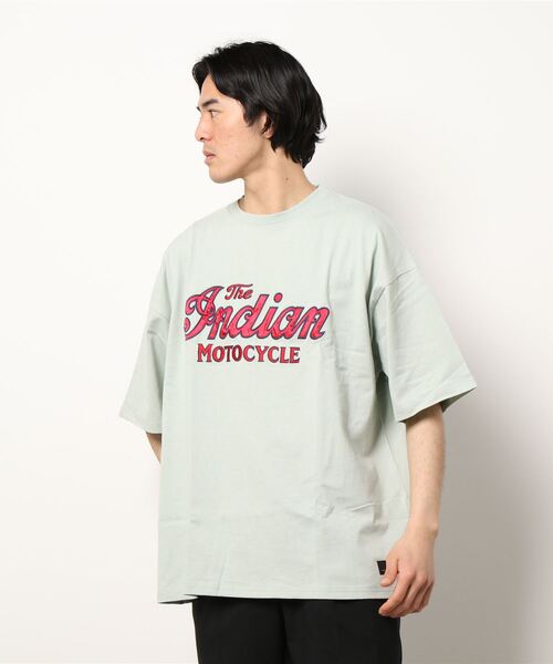 INDIAN（インディアン） tシャツ /INDIAN/サテンロゴ オーバーサイズT