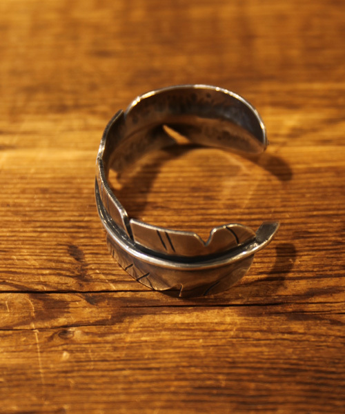 バングル 「インディアンジュエリー テイスト」エターナルフェザー ワイド バングル メンズ レディース | amp japan | 06