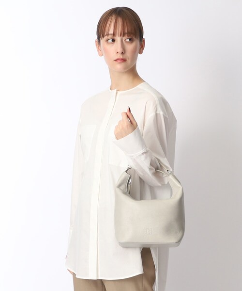 HIROFU ハンドバッグ 「クレシェンテ」レザーハンドバッグ M 本