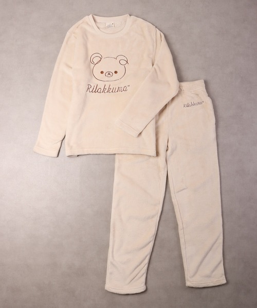 FUNALIVE パジャマ ルームウェア Rilakkuma ボアフリース上下