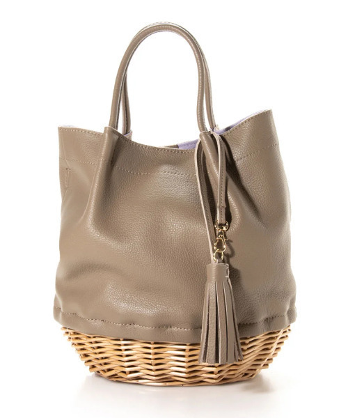 perche（ペルケ） トートバッグ perche / 牛革×ヤナギ底2wayトート