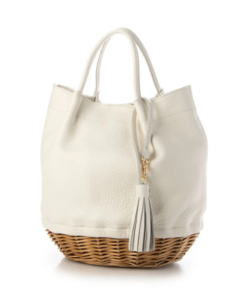 perche（ペルケ） トートバッグ perche / 牛革×ヤナギ底2wayトート