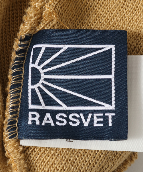 RASSVET / ラスベートTHE NEW LIGHT BEANIE RASSVET LOGO TAG BEANIE LIGHT GREY | CANOLA SKA