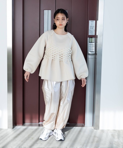 【CLUB HOUSE×TANGRAM】ダンボールニットトレーナー CLUB HOUSE×TANGRAM】ダンボールニットトレーナー CLUB HOUSE