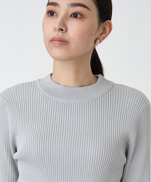 ニット セーター ワイドリブラメ入りシアーニットトップス レディース deux amour ニット セーター ワイドリブラメ入りシアーニット