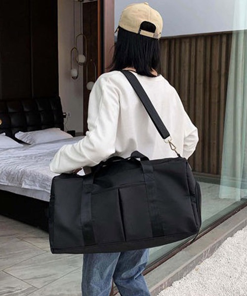 ボストンバッグ 旅行用 ダッフルバッグ(靴入れ付き) レディース